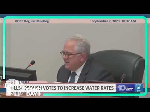 Hillsborough votes to increase water rates