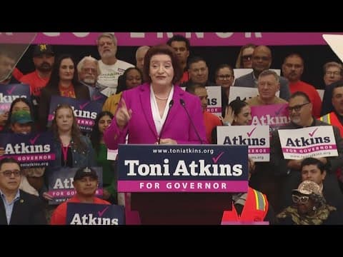 Senator Toni Atkins enters 2026 race for California Governor