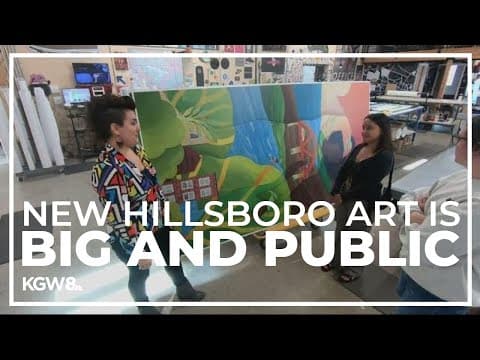 Public art murals at the center of Hillsboro’s Main Street Commons project take shape