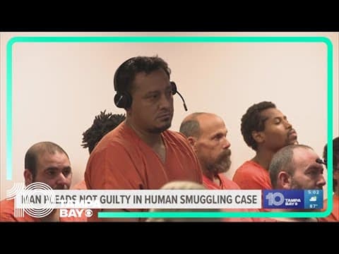 Man pleads not guilty in human smuggling case