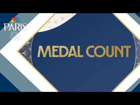 Olympic Games medal count: China leads in gold medals, US hits 122 medals total