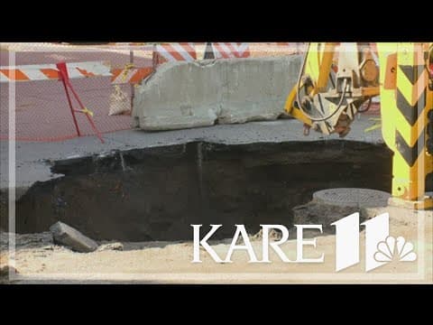 Large sinkhole appears in Uptown Minneapolis