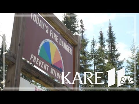 Munger Shaw fire grows near Canyon, MN