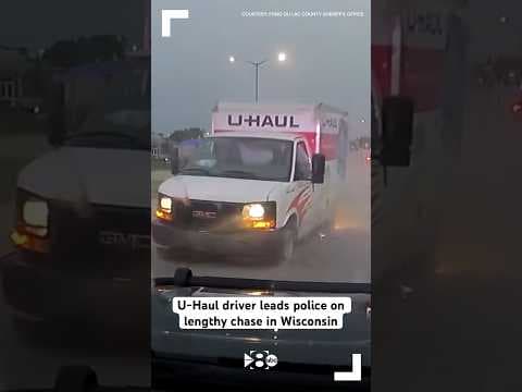 U-Haul driver leads police on lengthy chase in Wisconsin