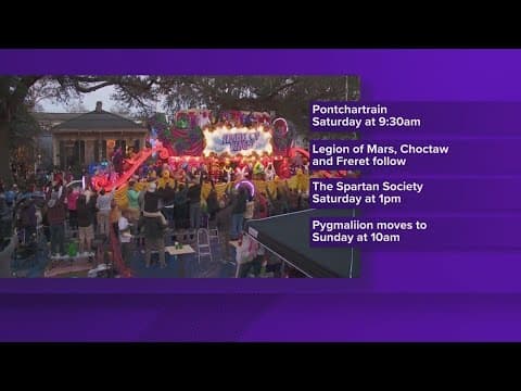 Krewes reschedule rolling times ahead of expected rain on Saturday