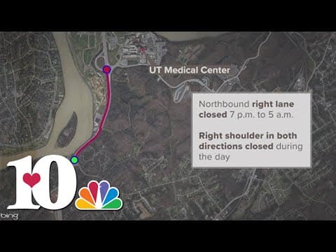 Alcoa Highway construction to impact nightly traffic starting Monday near UT Medical Center