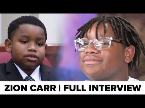 Atatiana Jefferson's nephew, Zion Carr, sits down for exclusive interview