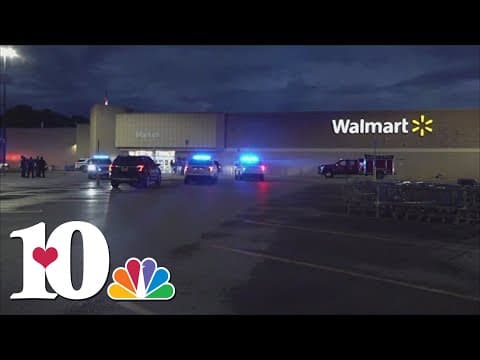 Police review surveillance footage of shooting at Lenoir City Walmart