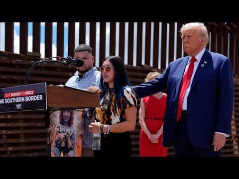 Family of Houston girl investigators say was killed by undocumented immigrants joins Trump at border