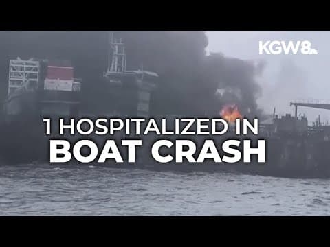 Cargo ship hits tanker carrying jet fuel, catching on fire off of Britain