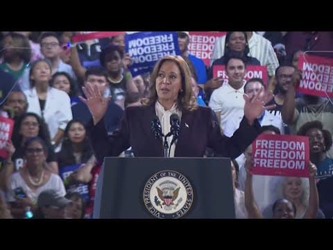 Vice President Kamala Harris holds rally in Houston