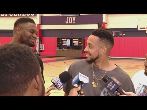 Interviews: Pelicans guard C.J. McCollum, forward Zion Williamson