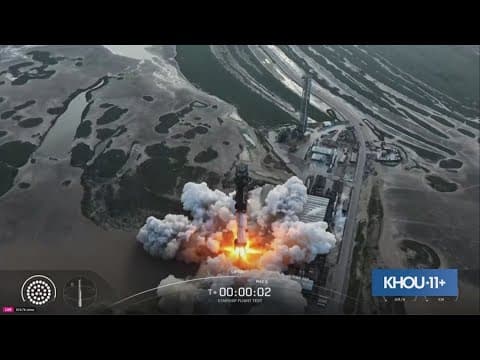 Watch: Starship flight test takeoff on August 26, 2025