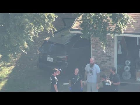 Man crashes stolen SUV into home in North Texas after police chase