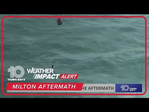 Hurricane Milton: Man rescued from ocean