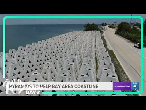 Protective pyramids implemented to help Tampa Bay area coastline