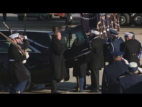 FULL: Jimmy Carter's body arrives at Joint Base Andrews ahead of funeral