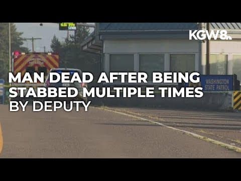 Clark County Sheriff's Office deputy fatally stabs suspected impaired driver