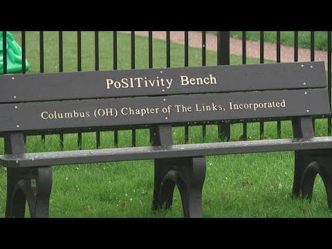 New 'PoSITivity Bench' encourages mental health at Mayme Moore Park