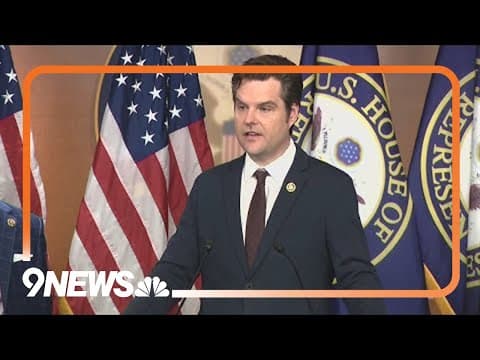 Republican Rep. Matt Gaetz takes himself out of the running for U.S. attorney general
