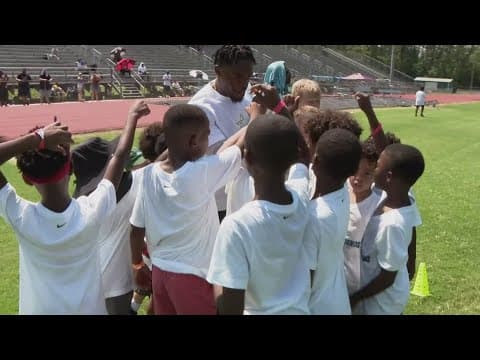 Tyjae Spears holds inaugural youth football camp