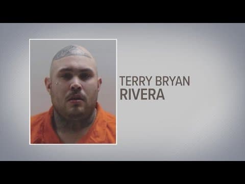 Suspect Terry Rivera was captured while trying to cross back into the US from Mexico, sheriff says