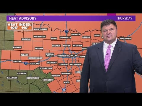 DFW Weather | Heat advisory likely to last into next week in 14 day forecast