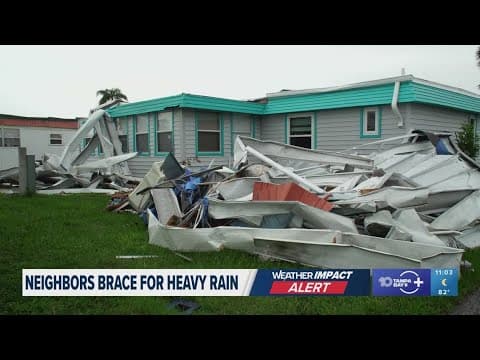 Largo mobile home park braces for heavy rain just days after tornado left damages to community