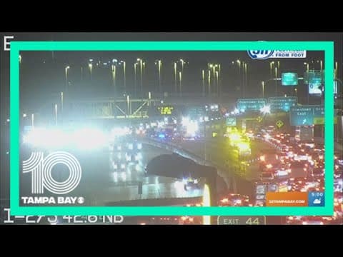 Multi-car crash jams traffic along I-275 in Tampa