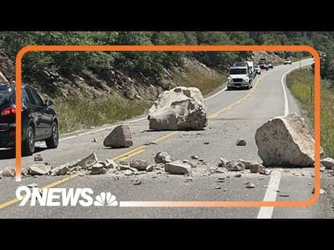 'Large boulder the size of a small car' falls on Colorado highway