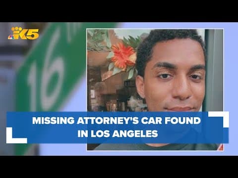 Missing attorney's car found in Los Angeles