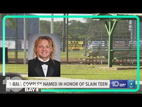 T-ball complex named in honor of Crystal River high school student killed in shooting