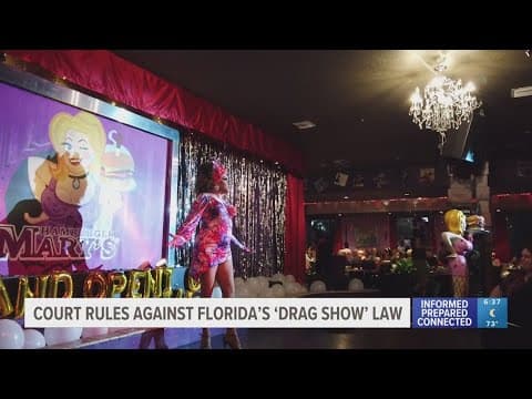 Appeals court backs injunction on Florida law banning children from drag shows