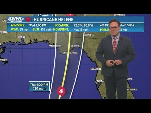 Wednesday 5PM First Weather: Hurricane Helene ramps up for Florida landfall