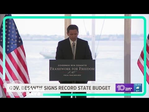 Gov. DeSantis signs record-breaking state budget