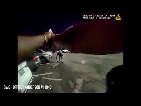 Bodycam footage shows uniformed, off-duty Dallas police officer shooting, arresting man after fight