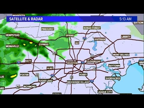 Live radar: Showers roll through the Houston area