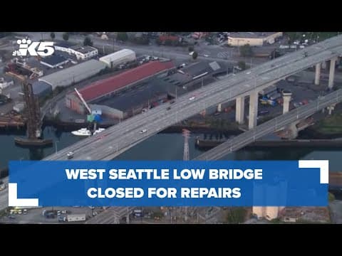 West Seattle low bridge closed for repairs