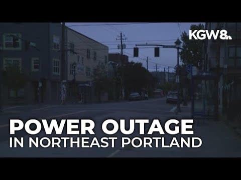 Pacific Power outage leaves roughly 15,700 Portland residents in the dark Monday
