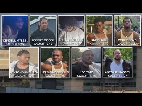 9 recaptured inmates plead not guilty in Angola, Derrick Groves still on the run