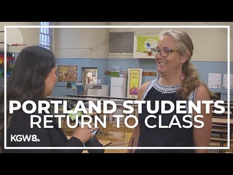 Portland elementary school principal excited to welcome students back on first day of school
