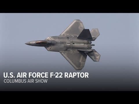 Columbus Air Show: Watch the U.S. Air Force F-22 Raptor in action