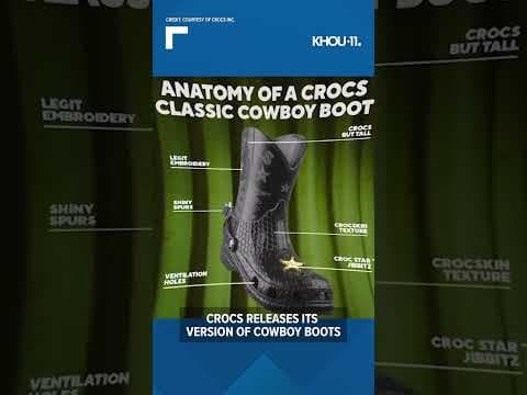 Would you wear Crocs cowboy boots? #shorts
