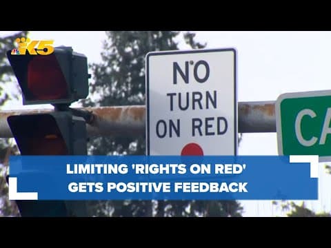 Limiting ‘rights on red’ gets positive feedback in Olympia