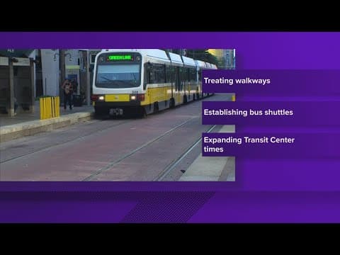 Public transit authorities in North Texas preparing for winter weather