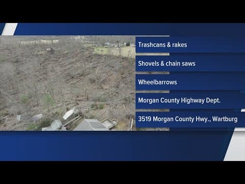 Morgan County accepting donations after EF-2 tornado