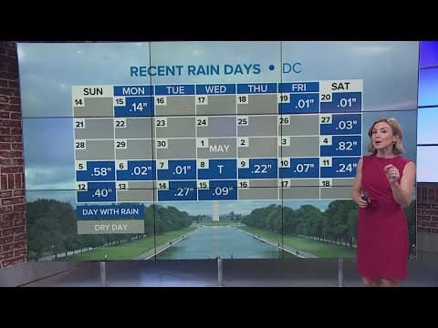 More weekend rain: How wet has it been in the DMV lately?