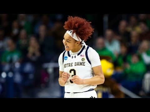 Notre Dame beats Kent State to advance in NCAA women's tournament
