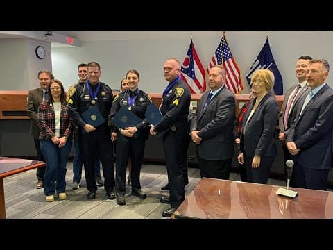 3 Gahanna Police Officers awarded Medals of Honor for heroic efforts in I-70 bus crash