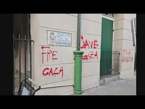 $5,000 reward for anyone who can identify person who spray-painted on St. Louis Cathedral